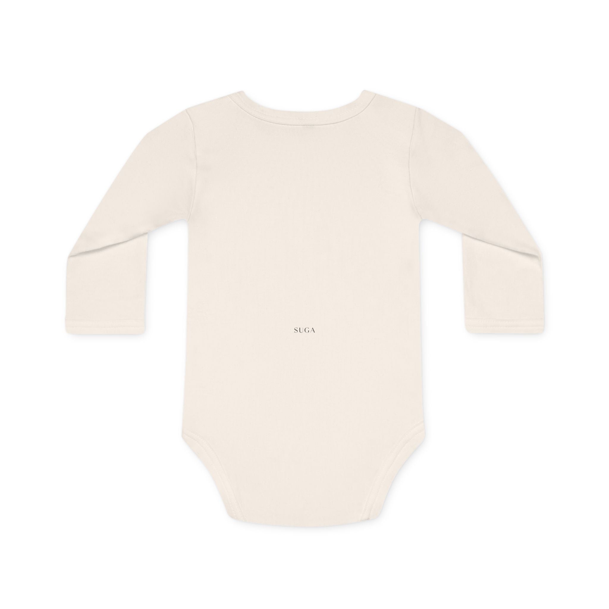 Baby Bodysuit — "Freshly Baked" Croissant Organic Long-Sleeve