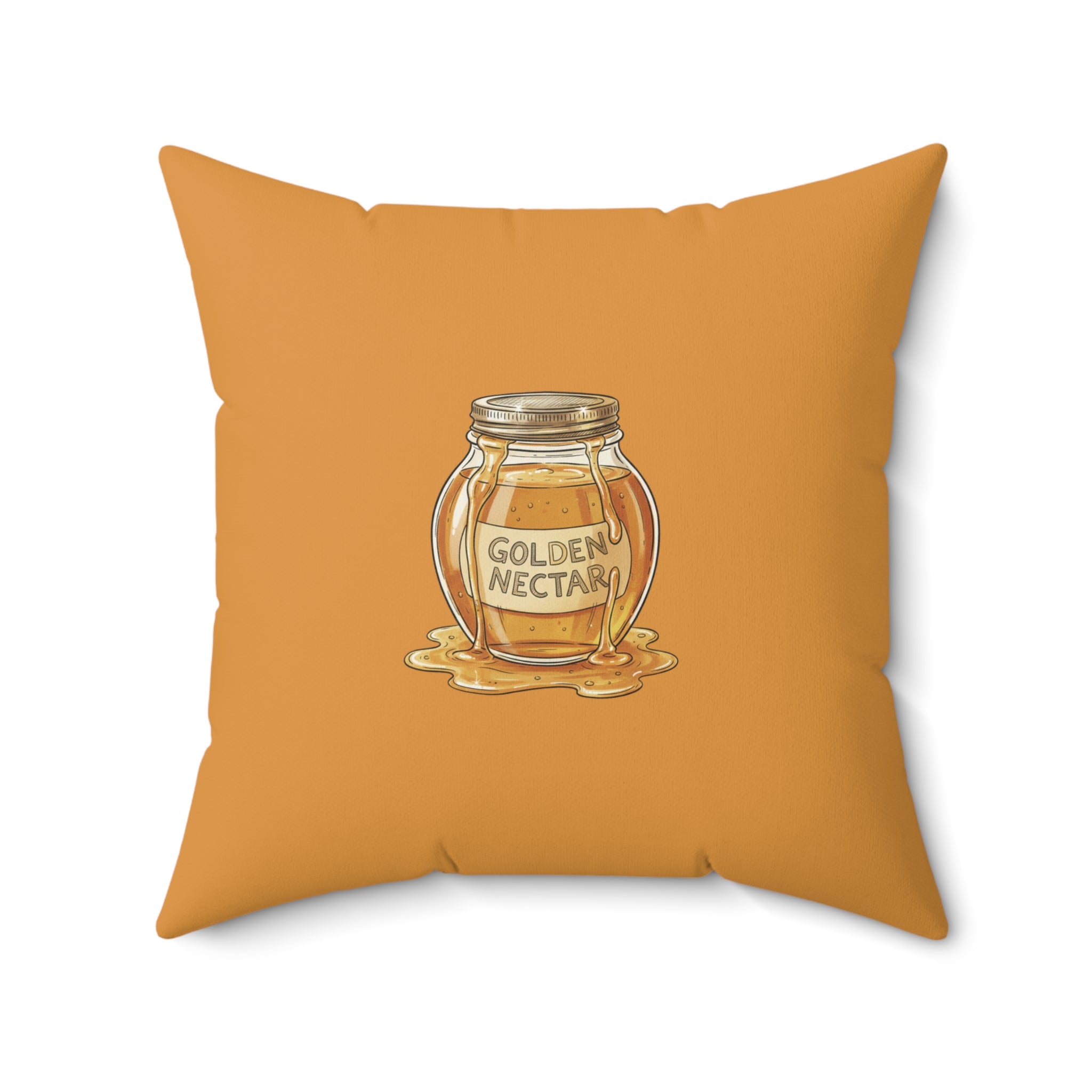 Golden Nectar Jar Decorative Pillow — "SUGA" K-Pop Fan Throw Pillow
