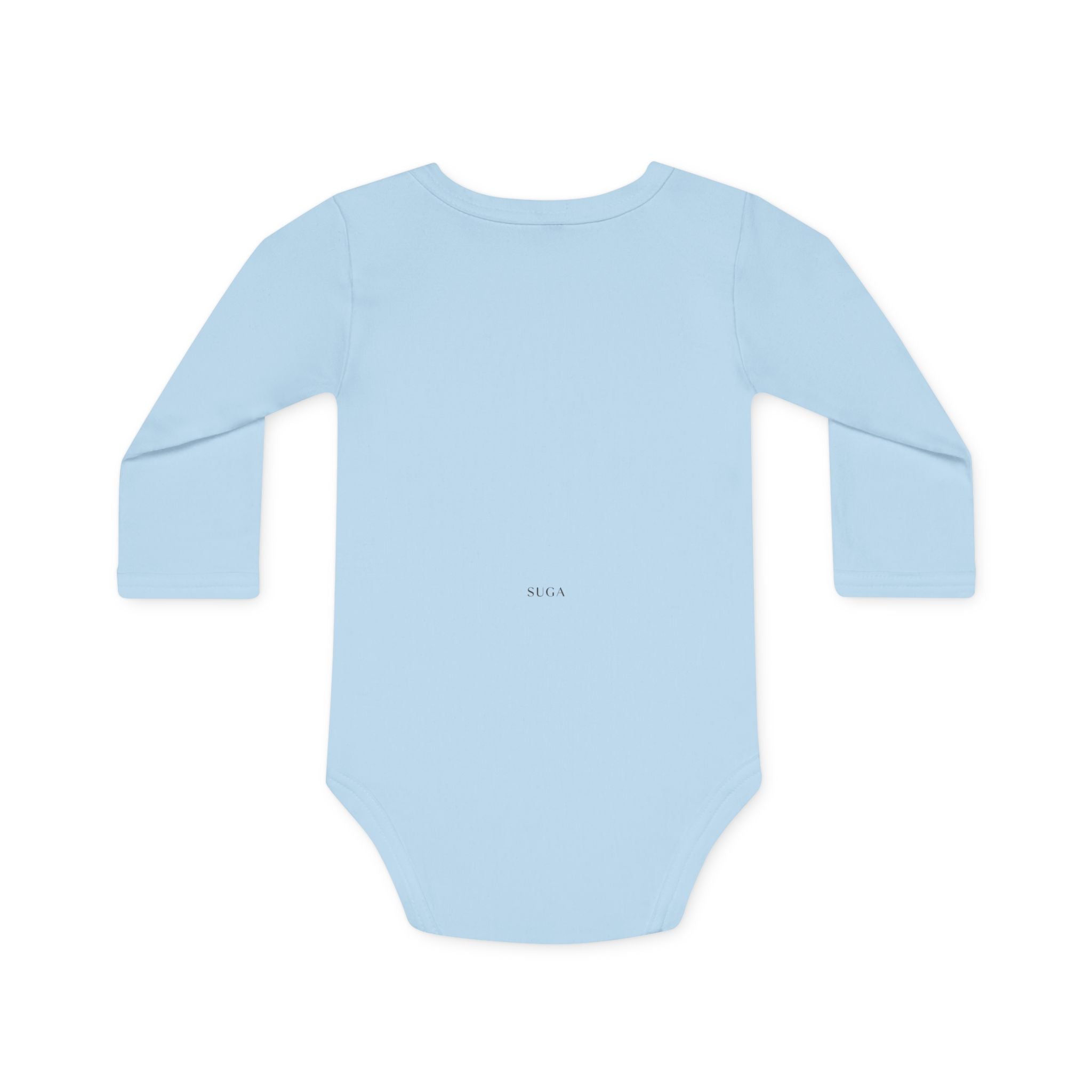 Baby Bodysuit — "Freshly Baked" Croissant Organic Long-Sleeve